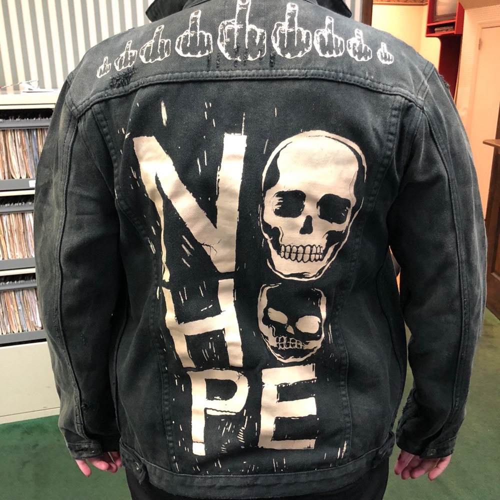 Unif no hope Black Denim Jacket size medium